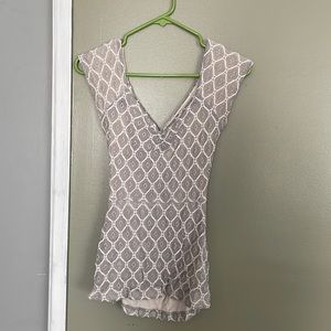 Anthropology peplum lace top